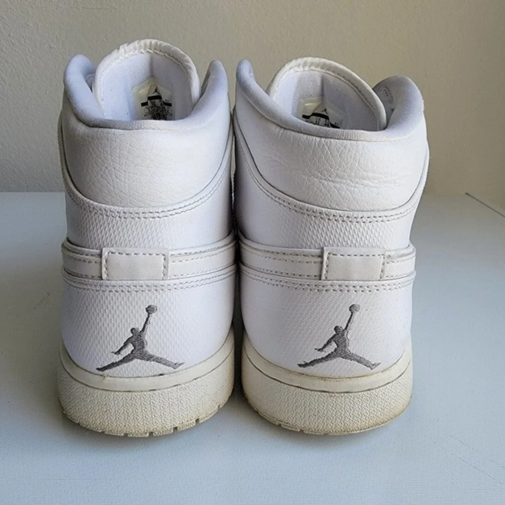 Nike Air Jordan 1 Mid 2014 White Cool Gray Shoes Sneakers 554724-120 Men Size 14
